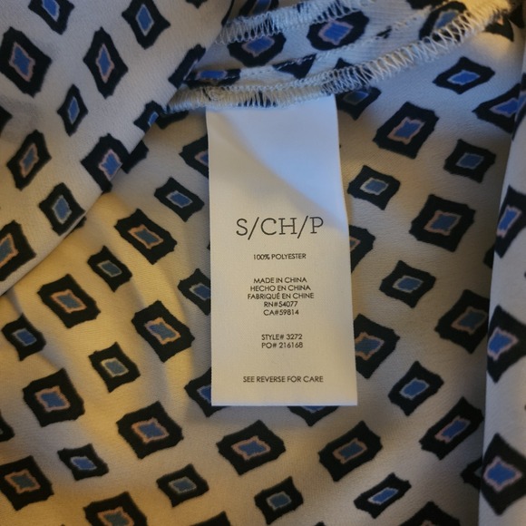 Cabri Sleeveless Dress Shirt Size Small Flowy Flirty Business Casual Lightweight - Picture 3 of 6